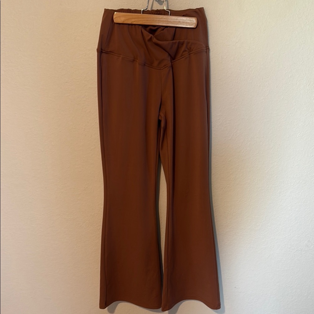 Women's Brown Flared Pants